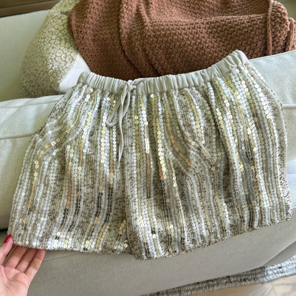 Sequined shorts